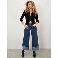 Apricot Ikeda Straight Leg Jean - Blue