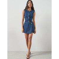 The Very Collection Denim Co-Ord Skort - Dark Wash