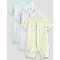 The Very Collection Baby Boy 3 Pack Summer Short Sleeve Bodysuit