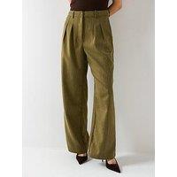 Vero Moda High Waist Wide Leg Trousers - Green