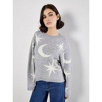 Apricot Constellation Jumper - Grey