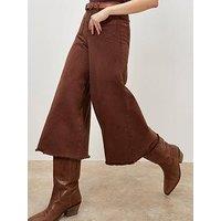 Apricot Giana Pocket Front Wide Jean - Blue