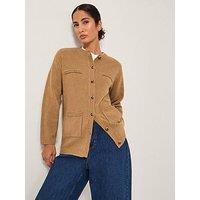 Monsoon Bella Button Cardigan - Beige