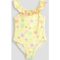 The Very Collection Vacay Frill Swimsuit - Yellow