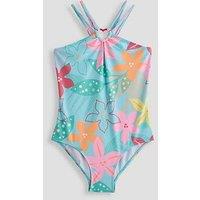 The Very Collection Floral Cross Back Swimsuit - Green