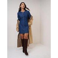 Nobodys Child Denim Shift Mini Dress - Blue