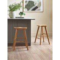 Julian Bowen Mulu Solid Oak Bar Stool