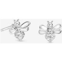 Simply Silver Sterling Silver 925 Polished Bee Stud Earrings