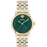 Versace Albireo 40Mm 2-Tone Case Green Dial Watch - Multi