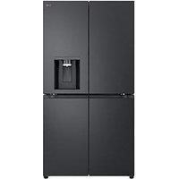 Lg Gmf960Ev4E 637L Linear Compressor Multi Door Fridge Freezer Essence - Black Steel