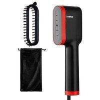 Tower T22038Red Ceraglide Handheld Garment Steamer - Black & Red