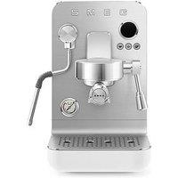 Smeg Emc02Whmuk Mini Pro Espresso Coffee Machine - White
