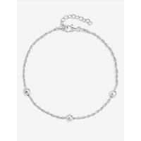 Simply Silver Sterling Silver 925 Polished Station Allway Bracelet