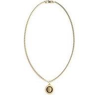Guess Coin Necklace Steel - Gold