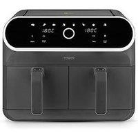 Tower T17194 Elite Dual Basket Air Fryer - Graphite Grey