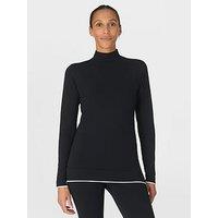 Sweaty Betty Modal High Neck Base Layer Top - Black