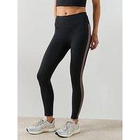 Sweaty Betty All Day 7/8 Side Stripe Legging - Black
