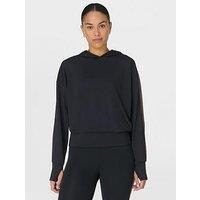 Sweaty Betty All Day Side Stripe Hoodie - Black