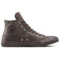 Converse Mens Chuck Taylor All Star Leather High Top - Brown