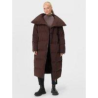 Sweaty Betty Nimbus Cloudweight Longline Puffer Coat - Brown