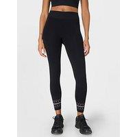 Sweaty Betty Fairisle Novelty Base Layer Legging - Black