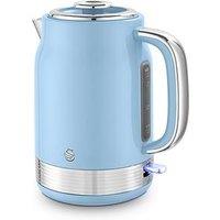 Swan Sk19025Bl Retro Revive 1.7L Jug Kettle - Breeze Blue & Chrome
