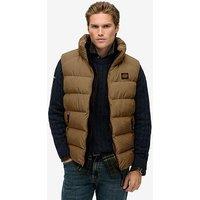 Superdry Sports Padded Gilet - Brown