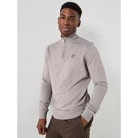 Lyle & Scott Loopback Quarter Zip Sweat - Grey