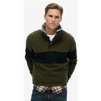 Superdry Classic Rugby Henley Sweat - Green