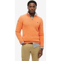 Superdry Cotton Half Zip Knitted Jumper