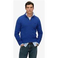 Superdry Cotton Half Zip Knitted Jumper