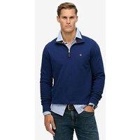 Superdry Preppy Half Zip Henley - Blue