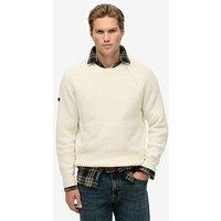 Superdry Chunky Raglan Knitted Jumper - Cream