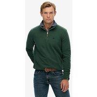 Superdry Preppy Half Zip Henley - Green