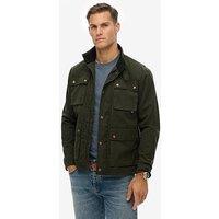 Superdry Merchant Wax Racer Jacket - Green