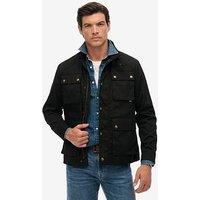 Superdry Merchant Wax Racer Jacket - Black