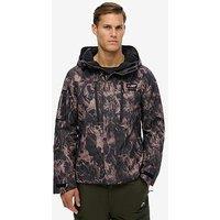 Superdry Hooded Ski Shell Jacket - Brown