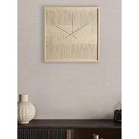 Hestia Thread Wall Art Clock - Cream