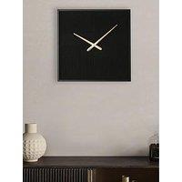 Hestia Thread Clock - Black With Gold Hands