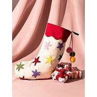 Hestia Raspberry Blossom Stars Stocking