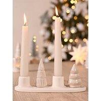 The Christmas Gift Co Ceramic Christmas Tree Candle Tray