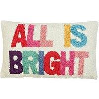 The Christmas Gift Co All Is Bright Hook Cushion 30X50Cm