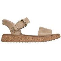 Skechers Bobs Sun Vibebe Corky Slip-Ins Sandal - Natural Textile