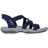 Skechers Reggae Slimstretch Flex Slip-In Sandal - Navy Knit Gore