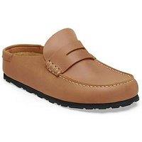 Birkenstock Naples Wrapped Oiled Leather Clog - Cognac