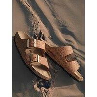 Birkenstock Arizona Leopard Print Sandal - Leo Pecan