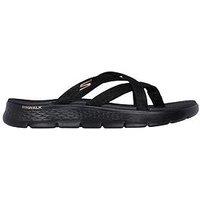 Skechers Go Walk Flex Sandals Sselena - Black Textile