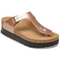 Birkenstock Gizeh Flex Platform Metallic Sandal - Copper