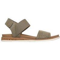 Skechers Desert Kiss Low Top Look Sandal - Olive Microfiber