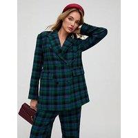 Lily & Lionel Zena Jacket - Blue/Green Check